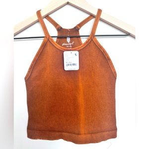 Free People Happiness Runs Long Crop Tank